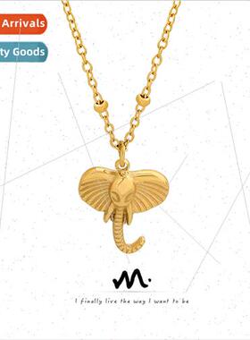 Thai Gold Plated Funky Three Dimensional Elephant Pendant Je