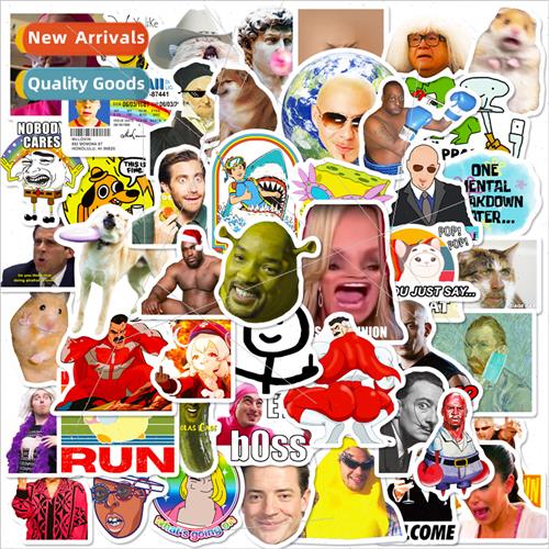 50 funny stickers American drama spoof emoticon stickers Ame - 实物图