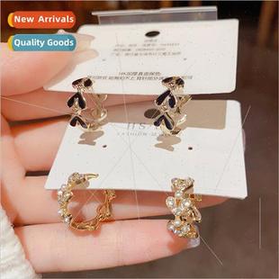 Koreafashion sweet heart drop oil earrings female simple ver