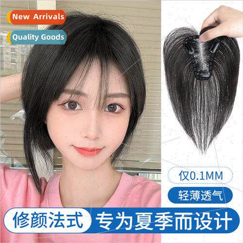 Swissnet wig piece female head real hair to cover gray hair