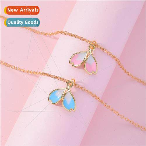 Necklace female fashion collarbone chain petal fishtail simp