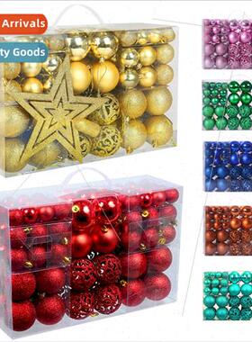 100pcs gift box plating hollow plastic ball shaped colorful