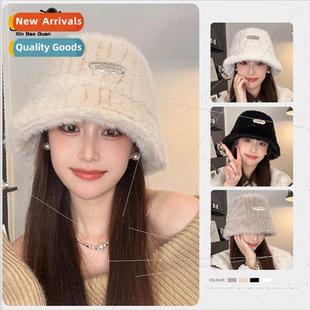 bucket hat ear winter prote warm plush thickened 8427 female