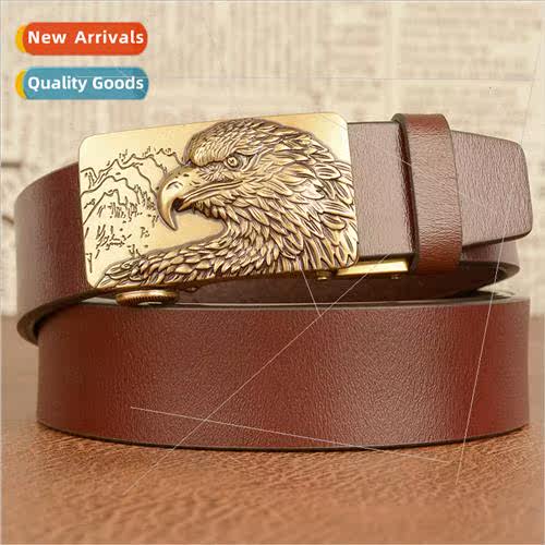 Personalized domineering eagle head automatic buckle men bel