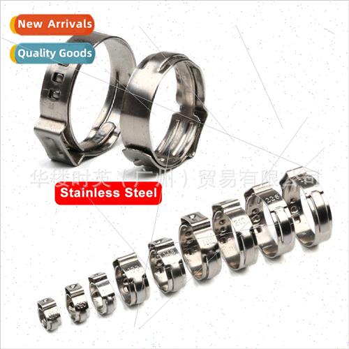 10 25PCS Bag ngle Ear Ring Hoops Stainless Steel Clamps Seal