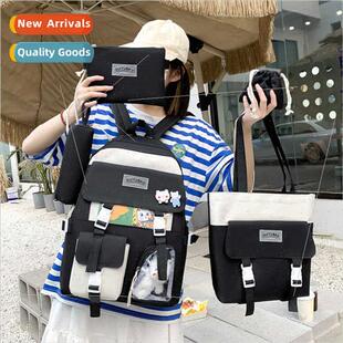 Korea secondary school students large capacy schoolbag femal