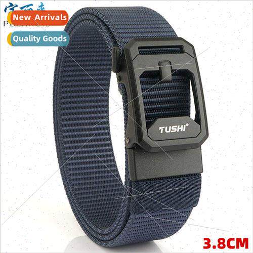 Hundreds youth nylon canvas belt toothless automatic buckle