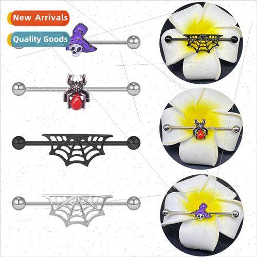 Europe spider earrings stainless steel earrings spider web e