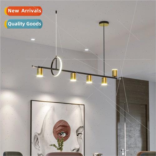 Dining room chandelier modern simple rectangular light luxur
