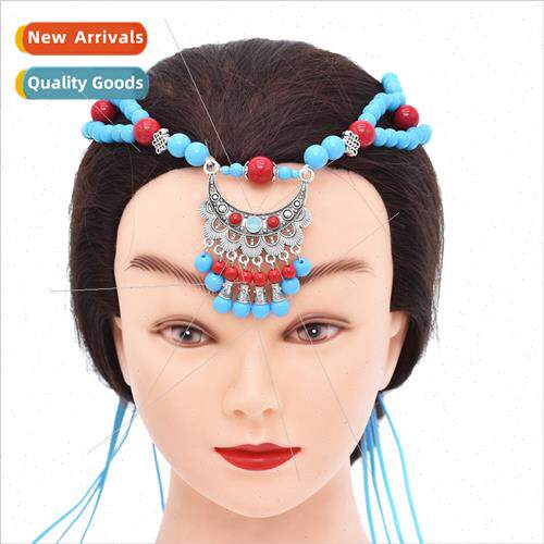 New headdress fashion beaded alloy tassel ehead chain multic