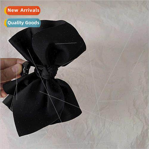 French black bow scratch clip advanced sense back head plate