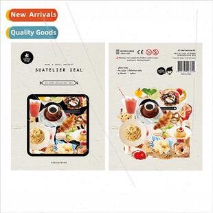 Korea k coffee 1530 breakfast food bread fru decoration hand