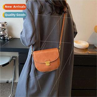simple fashion texture saddle bag female summer new fashion