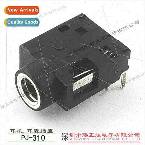 pj-310 horizontal 5-pin plug headphone socket 3.5 stereo hea