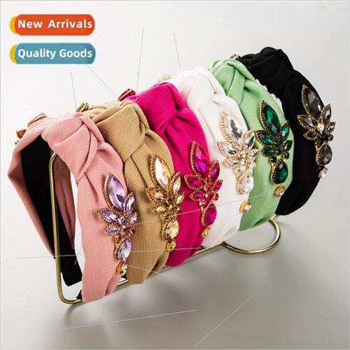 Europe fashion cross knot wide edge hair band women Ba size
