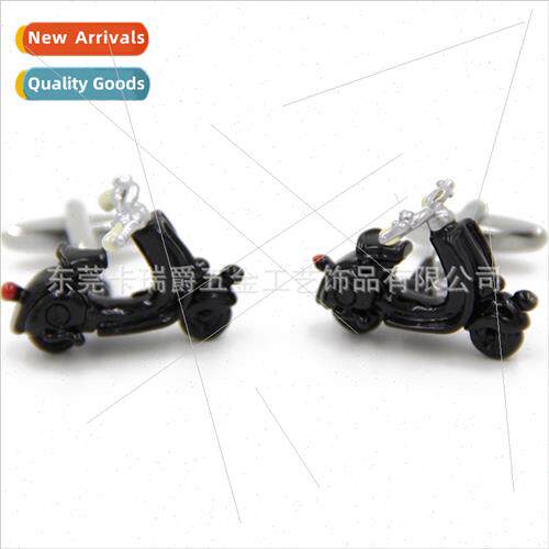 Fashion Fun Drip Glue Baking Paint Women Motorcycle Cufflink