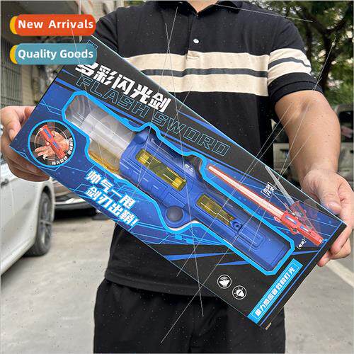 Boys light-up sword toys colorful retractable lightsaber chi