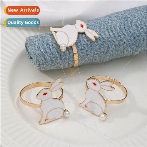 Western restaurant Easter new carrot rabb napkin ring colorf
