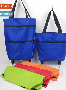 Portable folding telescopic shopping bag trolley Oxd cloth t