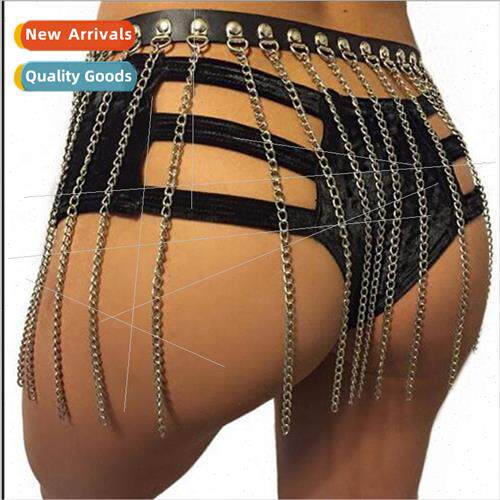 Europunk Gothic Dark Set Dance Binding Chain Belt