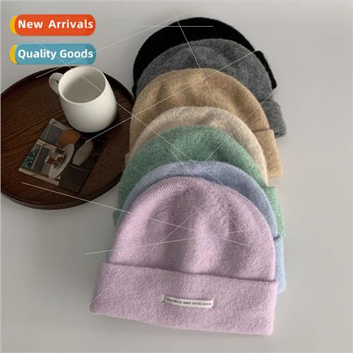 Big head circumference high elasticy knted cap female Korean