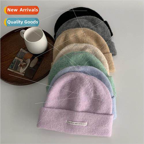 Big head circumference high elasticy knted cap female Korean