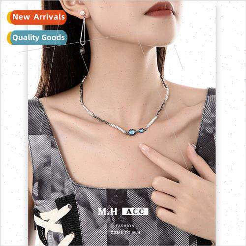 Moonstone Alien Star Alloy Necklace Women Hundred Collar Bon