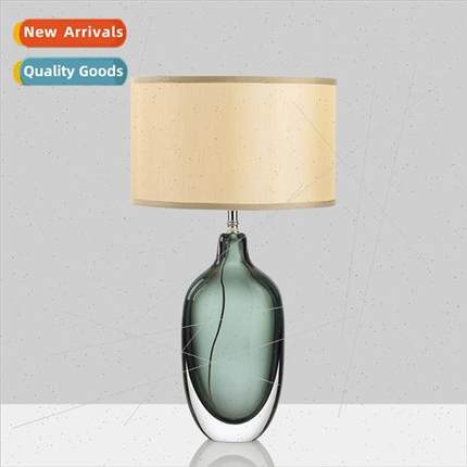 Scandinavian gray wine pot glazed table lamp designer model
