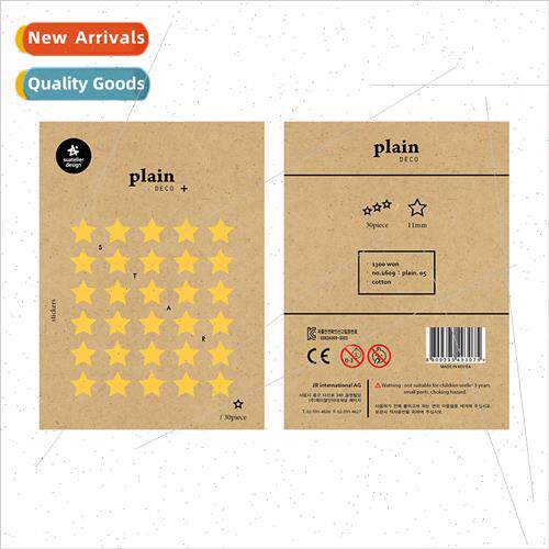Korea sticker  star 1609 pentagram focus marking cell phone