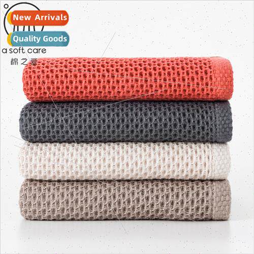 Honeycomb towel 34*72CM80g soft comtable lint-free ring not