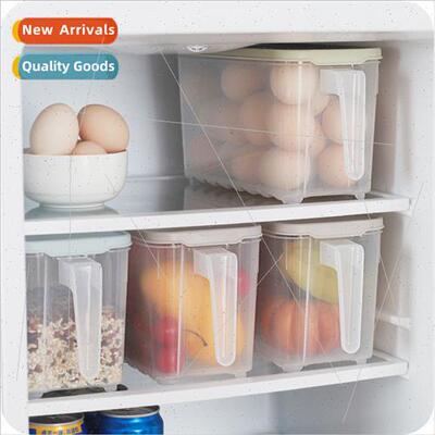 Refrigerator Food Organizer Handle Stackable Drainable Crisp