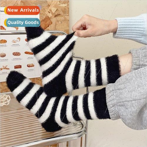 Mink socks womens fall and winter padded thickened warm Japa