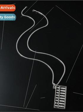 Europe silver movable abacus pendant necklace personalized n