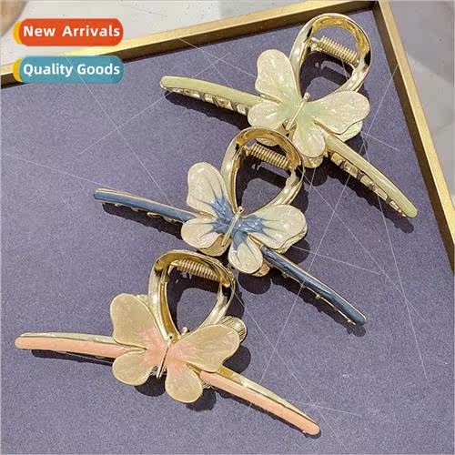 Clip headdress hair clips back head butterfly metal grab cli