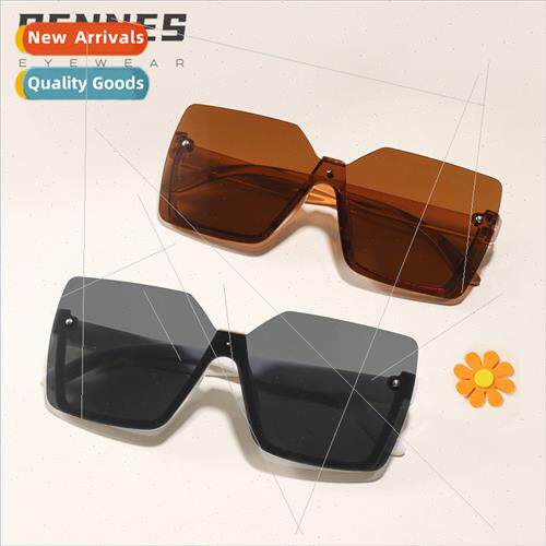 new square frame children sunglasses fashion large frame sho
