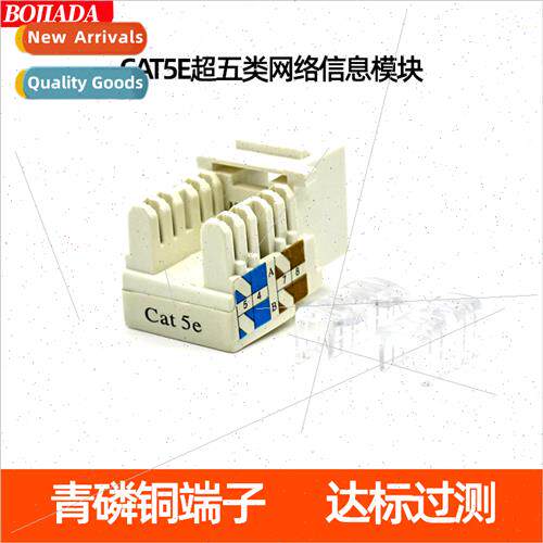 Ultra Category 5 network module up to  over test RJ45 panel