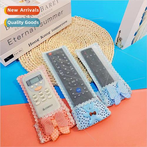 Fabric Bear Bow Cloth Remote Control Cover TV Air Condioner