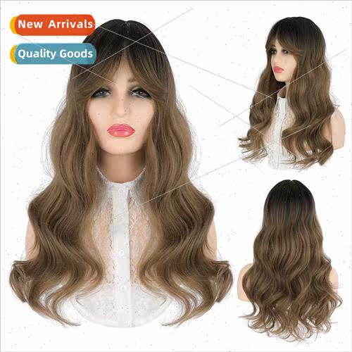 Europe wig head cover gradient color natural full head cover