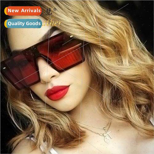 New square frame 2185 Europe one-piece sunglasses women  men