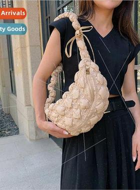 new Korean niche hundreds clouds pleated armp bag casual dum