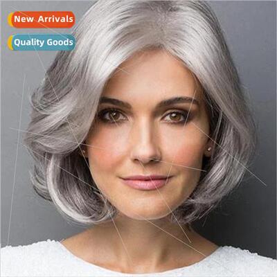 Bobble head wig hair Europe wig female short hair medium par