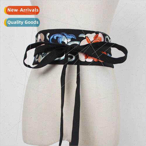 new colorful flowers embroidery hanbok waist seal Chinese de