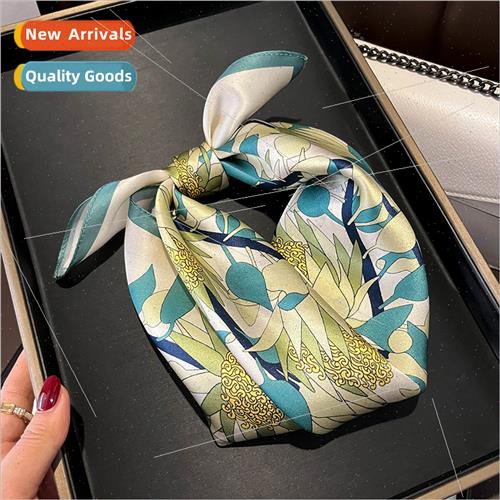 lk 100% Mulberry lk Scarf Autumn Floral lk Scarf Women Long