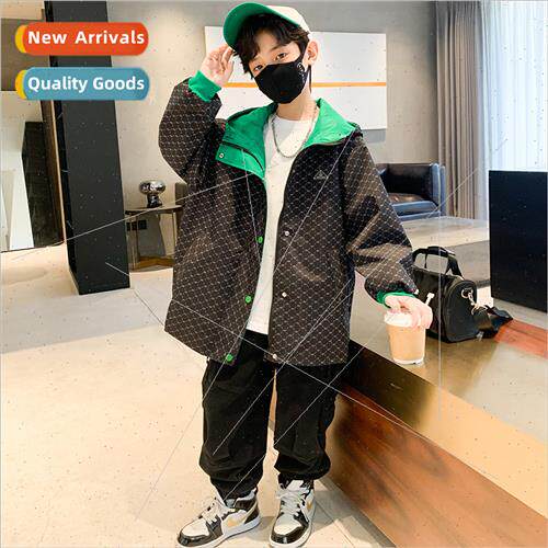 2023 new childrens boys fashion jacket spring section of the