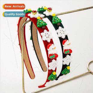 Christmas Velvet Fine Edge Festive Hair Bands Women Christma