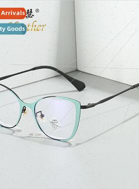 New cat-eye frame anti-blue light glasses 66037 Europe set s