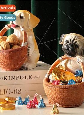Dog Candy Basket Entryway Key Organizer ving Room Coffee Tab