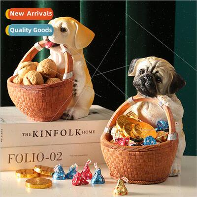 Dog Candy Basket Entryway Key Organizer ving Room Coffee Tab