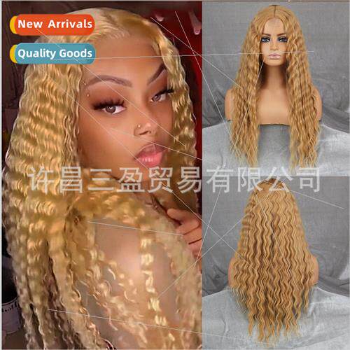 Europe Lace Wigs Women Long Small Wavy Hair Sewing Small Lac