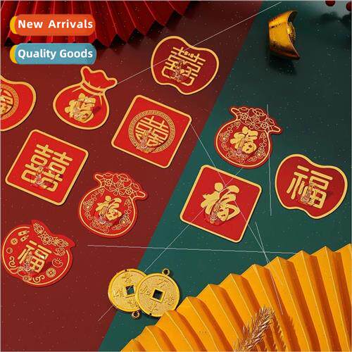 New Years blessing hooks red happy wedding small hooks stron